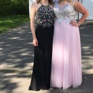 Blondie Nites Black Colorful Beaded Prom Dress✨